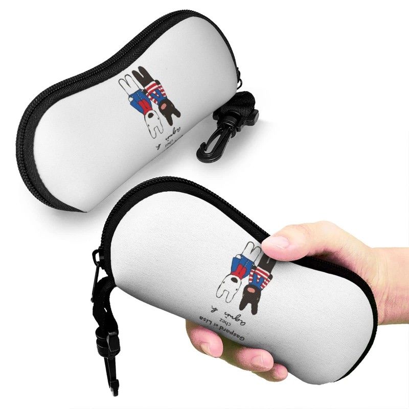 Monira & Gaspard Glasses Case, Eyeglass Case, Sunglasses Case, Lightweight,