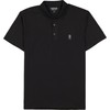 IZOD Men's Classic Performance Golf Grid Polo, Black, XXL
