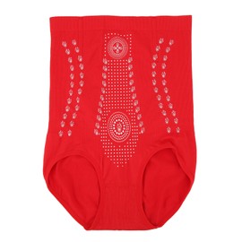 Body Shaping Shorts High Waist Abdominal Tight Underwear Nylon Women Hip Lifting Underpants Red XL (for 80-90kg)