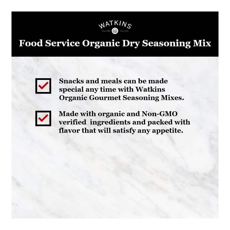 Watkins Organic Taco Seasoning, 7.7 oz, 1-Pack