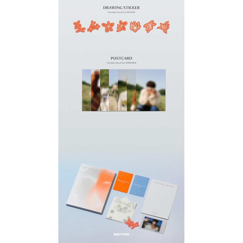 Enhypen - Orange Blood 5th Mini Album Engene Ver. (Random)
