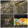 STOBOK 205PCS Kids Treasure Box Pirate Chest Organizer with Gold