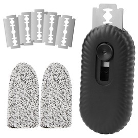 Fengsong ufo non-slip bread Lame,professiona dough scoring tool with extractable blade,sourdough bread tool for baking,scorer for sourdough razor scorer patterns booklet & 5 razor blades (black)