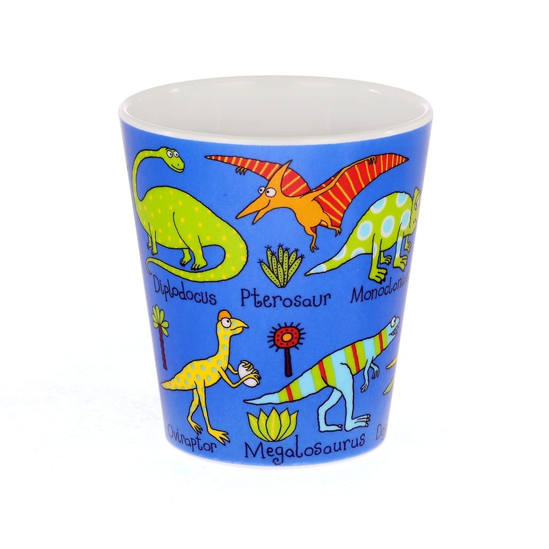 Tyrrell Katz Kids Dinosaurs Printed Beaker in Blue - Dishwasher