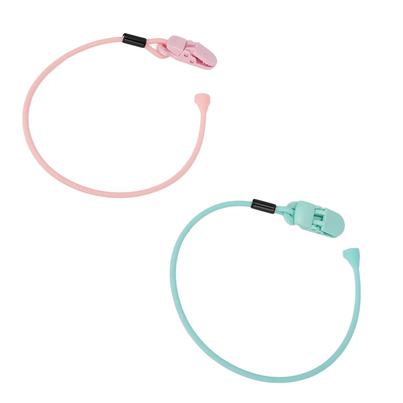 Hearing Aid Clips Pink Green Combination Set Portable Compact Flexible