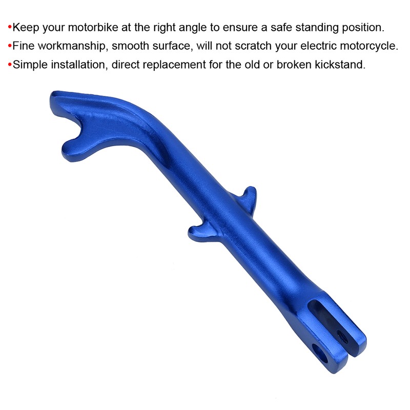 Aluminum alloy Motorcycles Kickstand Motorcycle Scooter Kick Side Support StandBlue