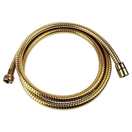Golden Shower Hose / Gold / 170 cm / 1.7 m / Shower Hose for Hand Showers / Standard 1/2 Inch Thread Connection / Shower / Bathroom / Retro / Nostalgia / Elegant / Rustproof / Steam Punk / Quality