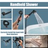 Aolemi Matte Black Wall Mount Bathtub Faucet with Hand Shower