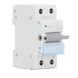 Dual Power Manual Transfer Switch DIN Rail Mounting Single Side Interlock 1P Home Transfer Switch 230VAC 100A