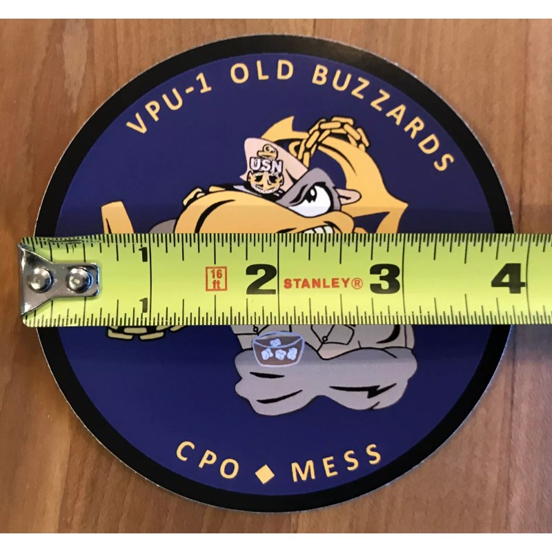 VPU-1 ASSOCIATION OF OLD BUZZARDS CPO / CHIEFS MESS STICKER