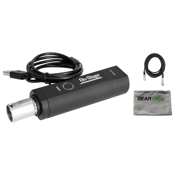 On Stage BC1000 Bluetooth V4.0 Converter w/Cable and Cleaning Cloth