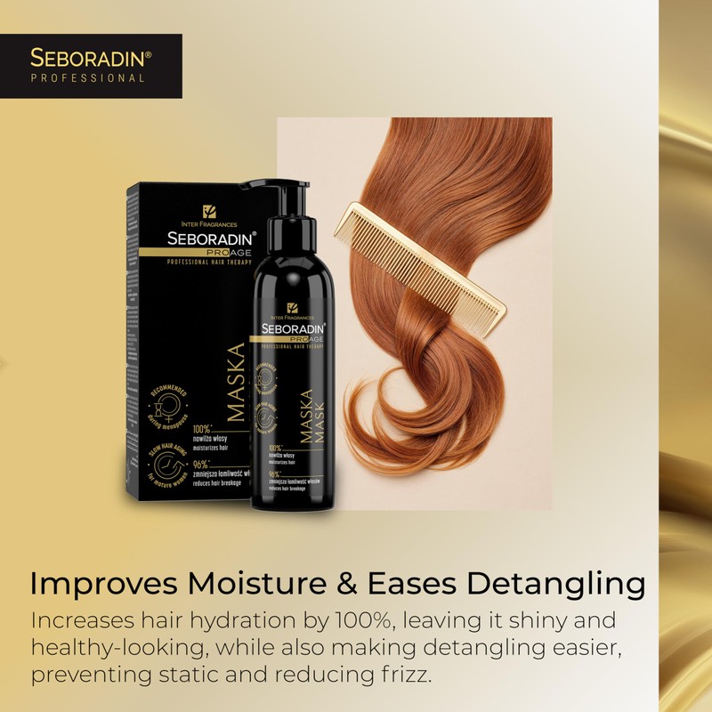 Seboradin Hair Mask, Anti-Aging Therapy, Mature Weakened Hair, 200 ml