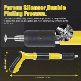 JY Portable Cordless Concrete Nail Gun Nailer Wall Fastening Tool Yellow w/o Nails