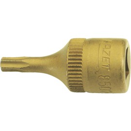 HAZET TORX Bit Socket (Drive Angle 0.25 inch (6.35 mm), Titanium Coating), 8502-T40