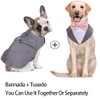 IDOMIK Dog Tuxedo Suit For Small Medium Large Breed, Formal