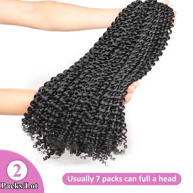 Samtress 12 Inch Passion Twist Hair 2 Packs Water Wave