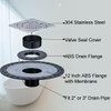 UNI-DRAIN Shower Floor Drain Kit with Vertical ABS 2 Inch