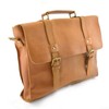 Stylish Buff Leather Messenger Bag - Leather Laptop bag