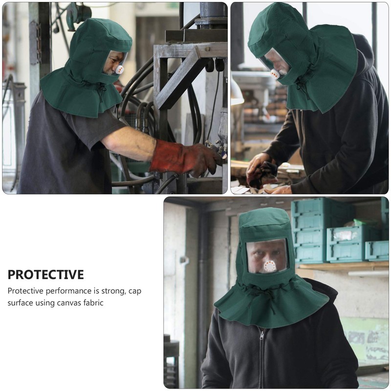 Outanaya Sandblasting Helmet Protective Dust Mask for Abrasive Work Comfortable