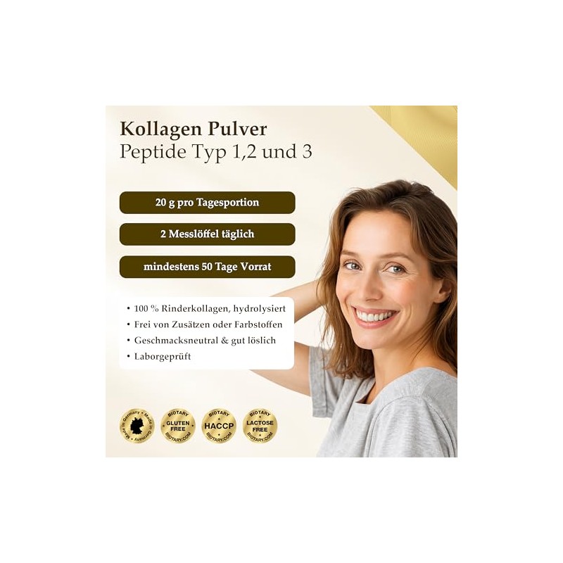 Collagen Powder 1000 g 100% Pure Collagen Hydrolysate Peptides 1