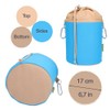 trendfinding Canvas Fabric Clothes Peg Bag with 2 Carabiner Hooks