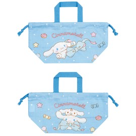 Skater KB7 Sanrio Cinnamoroll, Big Ribbon, Girls Lunch Bag, Drawstring Bag, Made in Japan