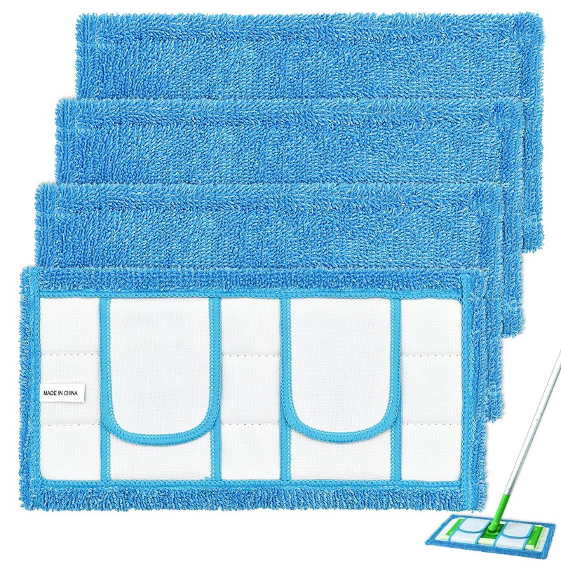 Mop Pads for Flash Speedmop, Microfiber Pads Refills Wet Dry