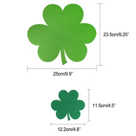 KUUQA Pack of 20 St. Patrick's Day Lawn Decorations Tree Hanging Clover Decoration Green Hanging Shamrocks Party Supplies