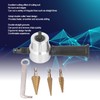 ANKROYU Double Head Nibbler, Aluminum Alloy Drill Attachment Metal Cutter,
