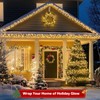 FairyGlim Christmas Lights Outdoor 100LED 33FT, Green Wire Connectable Christmas
