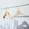 Ciieeo Wide Shoulder Hanger 15.15 Inch Plastic Coat Hanger with