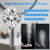 Filter Handheld Shower Head for Residual Chlorine Remove,10-Spray Modes Massage