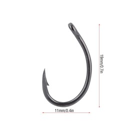 Anzuelo de Acero de Alto Carbono del Gancho de Pesca 30pcs para la Pesca en mar(6#)