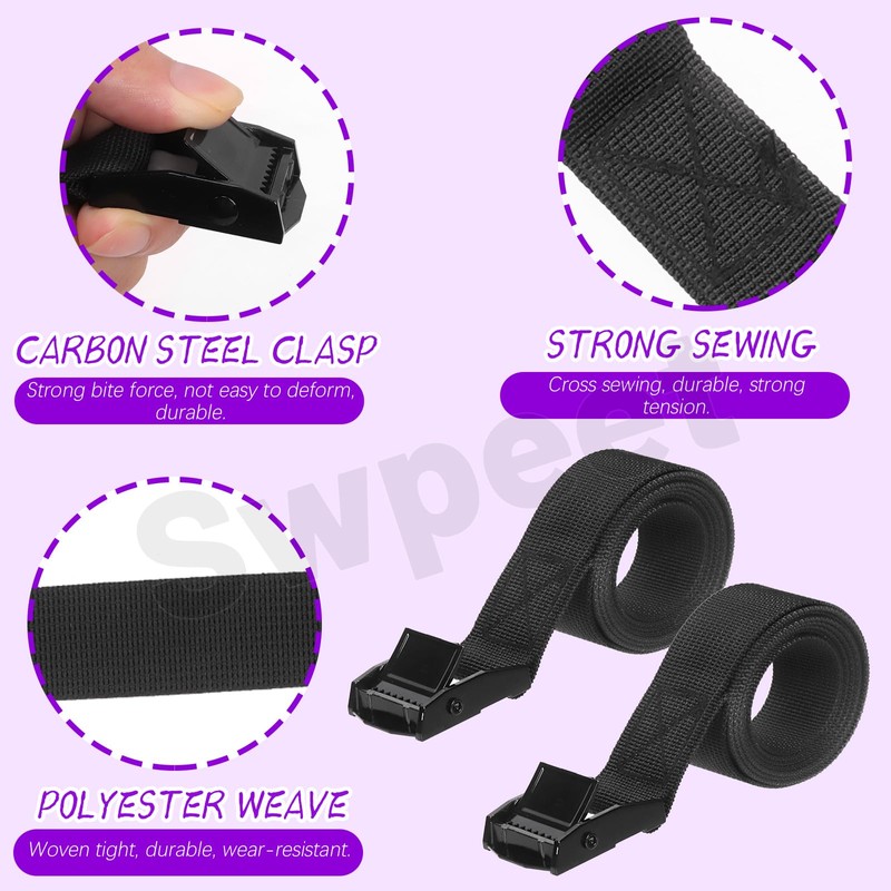 Swpeet Tie Down Strap for Boats, Luggage Belt, Cars