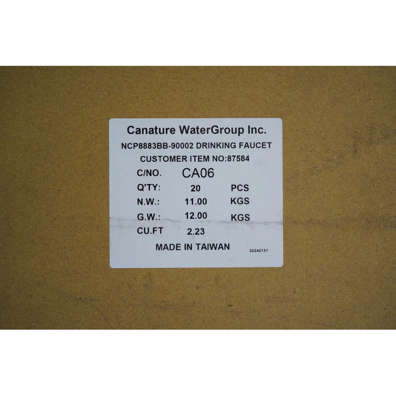 Canature 87584 Water Filtration countertop Faucet Reverse Osmosis black finish