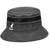 Kangol Distressed Cotton Mesh Bucket Navy, black