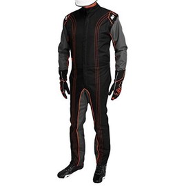 K1 Race Gear 10-GK2-O-M CIK/FIA Level 2 Approved Kart Racing Suit (Orange, Medium)