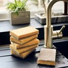 A&M Natural Living Eco Sponge Pack of 6, Yellow Compostable