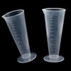 RUIAN Conical Measure Cup 100ml Capacity Cone Shape Translucent Plastic