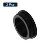 sourcing map 2 Pcs Black Plug Holes, Waterproof Rubber Button