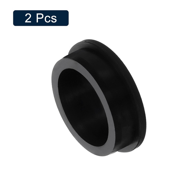 sourcing map 2 Pcs Black Plug Holes, Waterproof Rubber Button