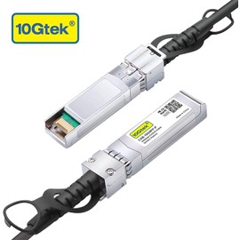 10Gtek 10G SFP+ Cable, SFP+ DAC Twinax Cable, Compatible with Cisco SFP-H10GB-CU0.5M, Meraki, Ubiquiti UniFi, Mikrotik, Intel, Fortinet, Netgear, Arista, D-Link, Supermicro, TP-Link, etc