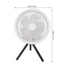 Tripod Stand Fan USB Rechargeable Retractable Portable Camping Fan Hanging