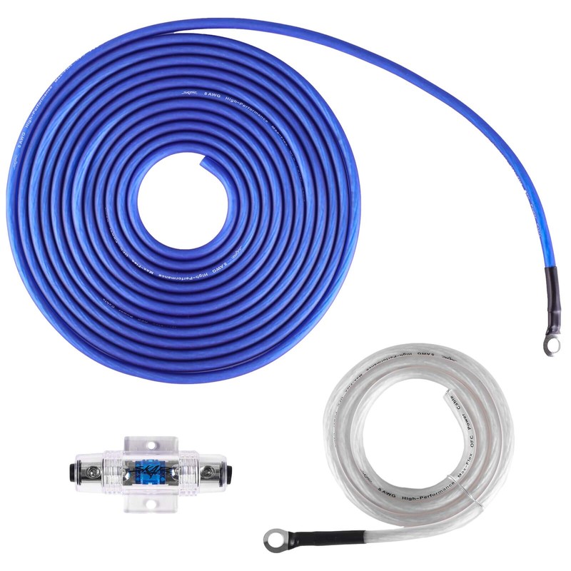 Skar Audio 8 Gauge OFC Complete Amplifier Installation Wiring Kit,