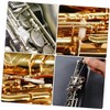 Levemolo 3pcs Saxophone Cleaning Brush with Bristles for Alto Sax