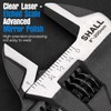 SHALL 8 Inch Adjustable Wrench, Cr-V Steel Spanner with Cushion