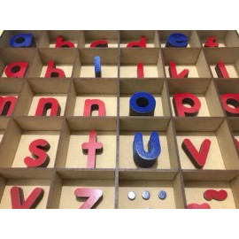 Alfabeto Móvil Montessori Letras                                                                                                                      