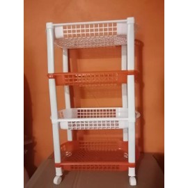 Plásticos genéricos Organizador Multiusos, Plástico 4 Niveles, Despensa O Fruta