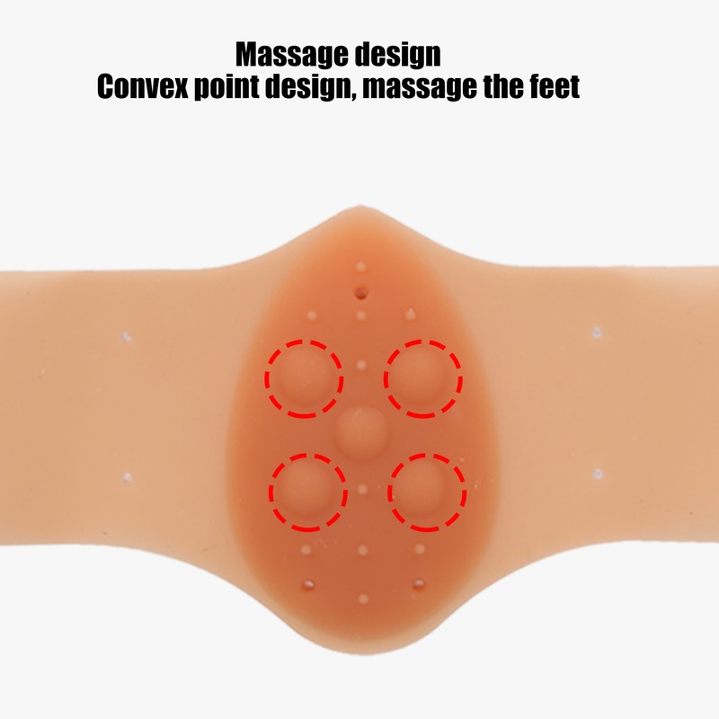 2 Pairs Arch Pad Adhesive Support Silicone Insole Elastic Flat