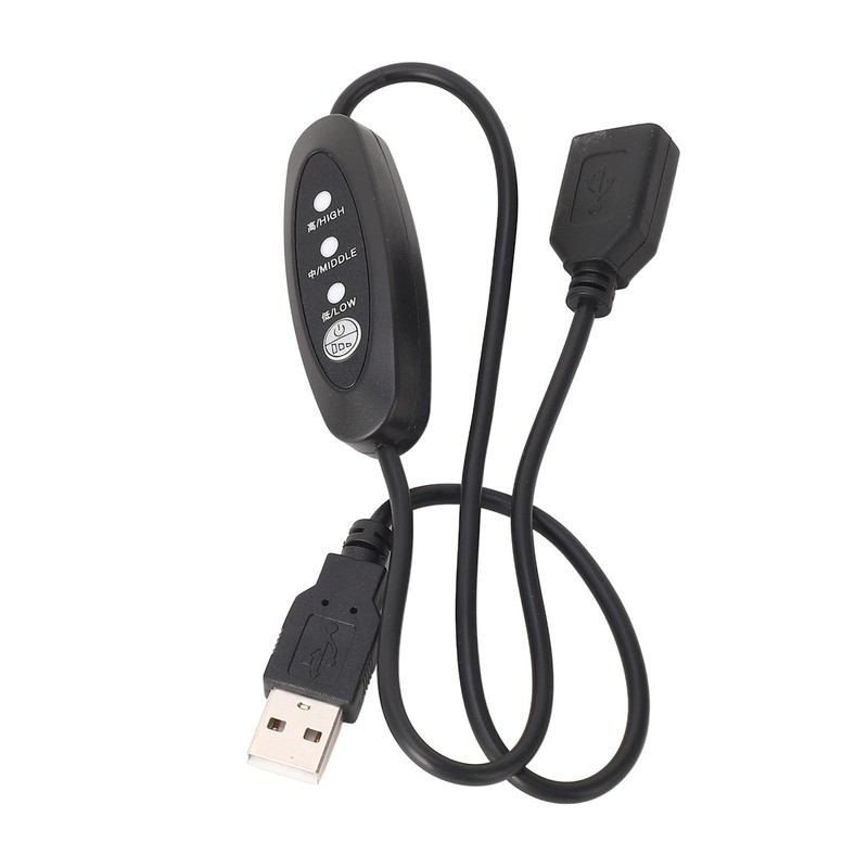 USB5V Thermostat Extension Cord Male in Female Out Flexible PVC